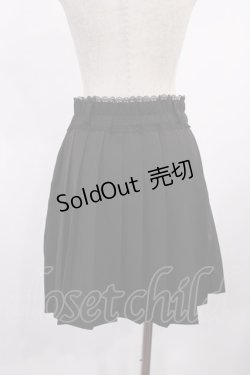 画像2: DearMyLove / レースアップスリットプリーツスカパン L ブラック H-25-09-14-1017-EL-SK-NS-ZH