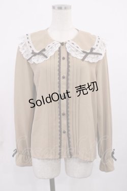 画像1: DearMyLove / 選べる襟デザインロリータレースブラウス L ブラウン H-25-09-14-1024-EL-BL-NS-ZH