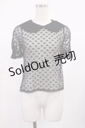Honey Cinnamon / ハートチュールトップス Free ブラック H-25-09-14-1026-LO-TO-NS-ZH