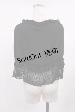 画像2: Innocent World / シフォンショール  ブラック H-25-09-14-1029-IW-ZA-YZ-ZH