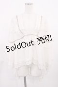 axes femme / 楊柳シフォンレースショール Free 生成り H-25-09-14-1030-AX-TO-NS-ZH