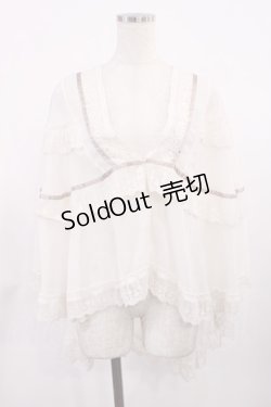 画像1: axes femme / 楊柳シフォンレースショール Free 生成り H-25-09-14-1030-AX-TO-NS-ZH