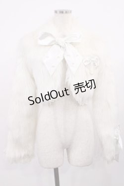 画像1: Angelic Pretty / Prettyリボンファーボレロ Free オフ H-25-09-14-1033-AP-JA-NS-ZH