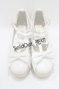 画像1: axes femme kawaii / トリプルリボンシューズ L オフ H-25-09-14-079-AX-SH-NS-ZH