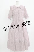 m petit by misako / AM*ギンガムCHKワンピース L レッド H-25-09-14-007-LO-OP-NS-ZH