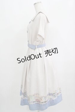 画像2: Fi.n.t / マリン釦マルセイユプリントワンピース Free IVORY H-25-09-14-008-CA-OP-NS-ZH