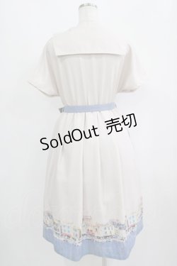 画像3: Fi.n.t / マリン釦マルセイユプリントワンピース Free IVORY H-25-09-14-008-CA-OP-NS-ZH