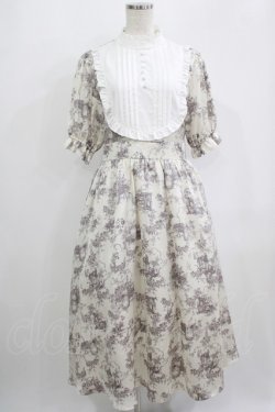 画像1: m petit by misako / トワルドジュイワンピース L オフ H-25-09-14-009-LO-OP-NS-ZH