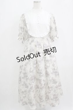 画像1: m petit by misako / トワルドジュイワンピース L オフ H-25-09-14-009-LO-OP-NS-ZH