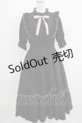 m petit by misako / NINA'SコラボAMハイショクメローワンピース S ブラック/ピンク H-25-09-14-011-LO-OP-NS-ZH