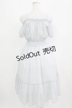 画像3: Ank Rouge / シアーチェックティアードロングワンピース M サックス H-25-09-14-012-CA-OP-NS-ZH