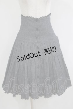 画像1: Catherine Cottage / ティアードスカート M グレー H-25-09-14-013-LO-SK-NS-ZH