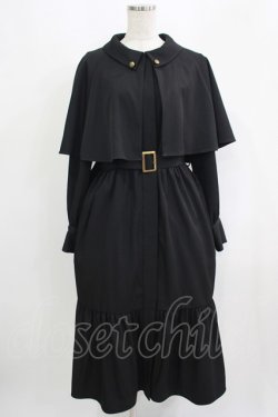 画像1: axes femme / ケープ付インバネス風コート Free ブラック H-25-09-14-014-AX-CO-NS-ZH
