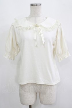 画像1: m petit by misako / NINA'sコラボ襟付きプルオーバー S オフ H-25-09-14-018-LO-TO-NS-ZH