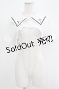 Ank Rouge / クロスセーラーショートブラウス M オフ H-25-09-14-019-CA-BL-NS-ZH