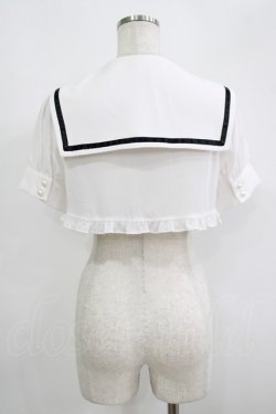 画像3: Ank Rouge / クロスセーラーショートブラウス M オフ H-25-09-14-019-CA-BL-NS-ZH