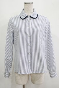 Fi.n.t / タイ付きダブルカラーストライプシャツ Free OFF×NAVY H-25-09-14-020-CA-BL-NS-ZH