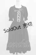 m petit by misako / AMレースアップワンピース S ブラック H-25-09-14-003-LO-OP-NS-ZH