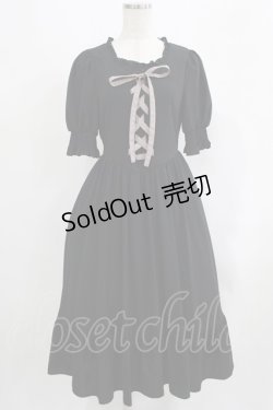 画像1: m petit by misako / AMレースアップワンピース S ブラック H-25-09-14-003-LO-OP-NS-ZH