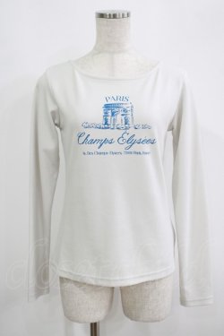 画像1: an another angelus / シャンゼリゼ通りプリントロンT Free L/GRAY H-25-09-14-023-CA-TS-NS-ZH