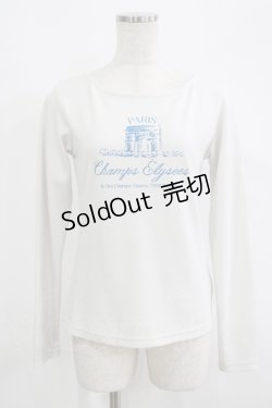 画像1: an another angelus / シャンゼリゼ通りプリントロンT Free L/GRAY H-25-09-14-023-CA-TS-NS-ZH