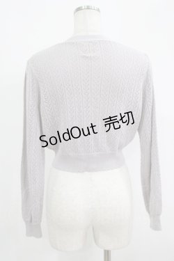 画像3: F&A / 押し花釦透かし編みニットカーディガン Free LAVENDER H-25-09-14-027-LO-TO-NS-ZH