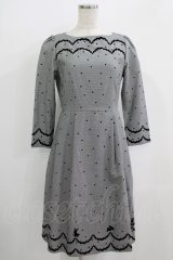 MILK / Bunny Danceドレス  白黒千鳥 H-25-09-16-027-ML-OP-KB-ZH