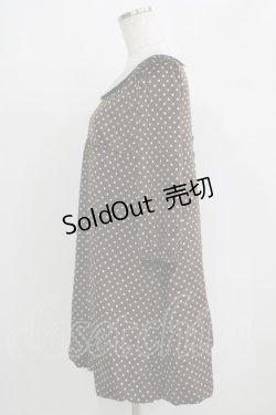 画像2: Emily Temple cute / ベロアリボンドットワンピース  ブラウン H-25-09-16-029-ET-OP-KB-ZH