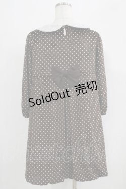 画像3: Emily Temple cute / ベロアリボンドットワンピース  ブラウン H-25-09-16-029-ET-OP-KB-ZH