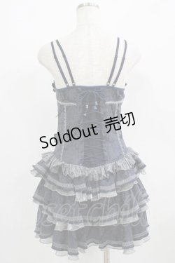 画像3: Ozz oneste / 薔薇刺繍ジャガードキャミワンピース  ネイビー H-25-09-16-032-OO-OP-KB-ZH