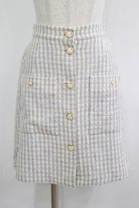 MILK / スイートハートスカート  サックスチェック H-25-09-16-034-ML-SK-KB-ZH