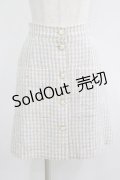 MILK / スイートハートスカート  サックスチェック H-25-09-16-035-ML-SK-KB-ZH