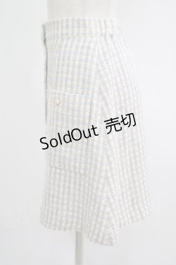 画像2: MILK / スイートハートスカート  サックスチェック H-25-09-16-035-ML-SK-KB-ZH