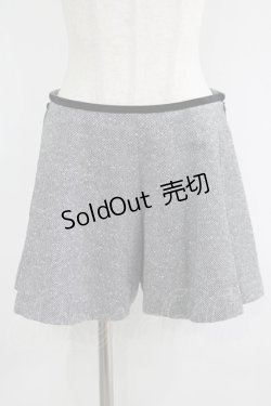 画像1: elements,H / ツイードリボンキュロット  ブラック H-25-09-16-039-PU-PA-KB-ZH