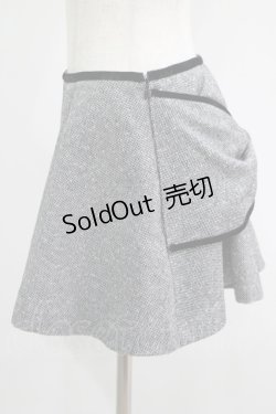 画像2: elements,H / ツイードリボンキュロット  ブラック H-25-09-16-039-PU-PA-KB-ZH