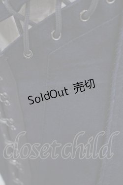 画像4: Ozz Croce / バックレースアップベスト  ネイビー H-25-09-16-042-OO-TO-KB-ZH