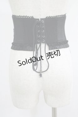 画像3: OZZ ANGELO / レースアップショートコルセット  黒 H-25-09-16-043-OO-ZA-KB-ZH