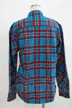 画像3: MILKBOY / CHECKED SHIRTS  ブルー×レッドチェック H-25-09-16-052-MB-BL-KB-ZH