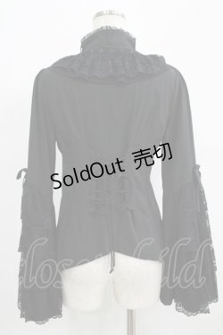 画像3: Ozz oneste / レース姫袖ブラウス  ブラック H-25-09-16-054-OO-BL-KB-ZH