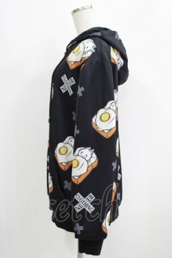 画像2: NieR Clothing / 総柄ZIPパーカー F 黒 H-25-09-16-056-PU-TO-KB-ZH