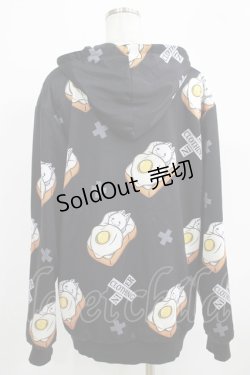 画像3: NieR Clothing / 総柄ZIPパーカー F 黒 H-25-09-16-056-PU-TO-KB-ZH