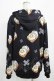 画像3: NieR Clothing / 総柄ZIPパーカー F 黒 H-25-09-16-056-PU-TO-KB-ZH (3)
