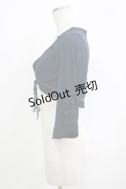 画像2: Ozz oneste / チャイナボタンメッシュボレロ  ネイビー H-25-09-16-058-OO-TO-KB-ZH