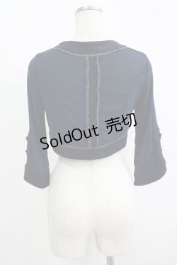 画像3: Ozz oneste / チャイナボタンメッシュボレロ  ネイビー H-25-09-16-058-OO-TO-KB-ZH