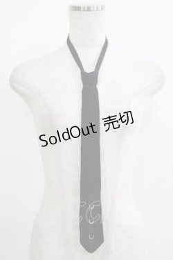 画像1: Ozz Croce / リングパーツネクタイ  黒 H-25-09-16-069-OO-ZA-KB-ZH