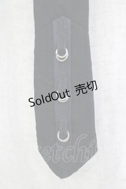 画像2: Ozz Croce / リングパーツネクタイ  黒 H-25-09-16-069-OO-ZA-KB-ZH