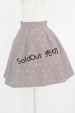 画像2: Jane Marple / EMB jacquardのミニスカート  ボルドー H-25-09-16-016-JM-SK-KB-ZH