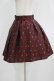 画像2: Jane Marple / EMB jacquardのミニスカート  ボルドー H-25-09-16-016-JM-SK-KB-ZH (2)