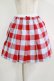 画像1: MILK / ROB ROYスカート  サックス×レッド H-25-09-16-017-ML-SK-KB-ZH (1)