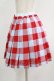 画像2: MILK / ROB ROYスカート  サックス×レッド H-25-09-16-017-ML-SK-KB-ZH (2)